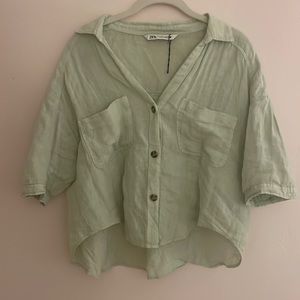 Zara Linen Top